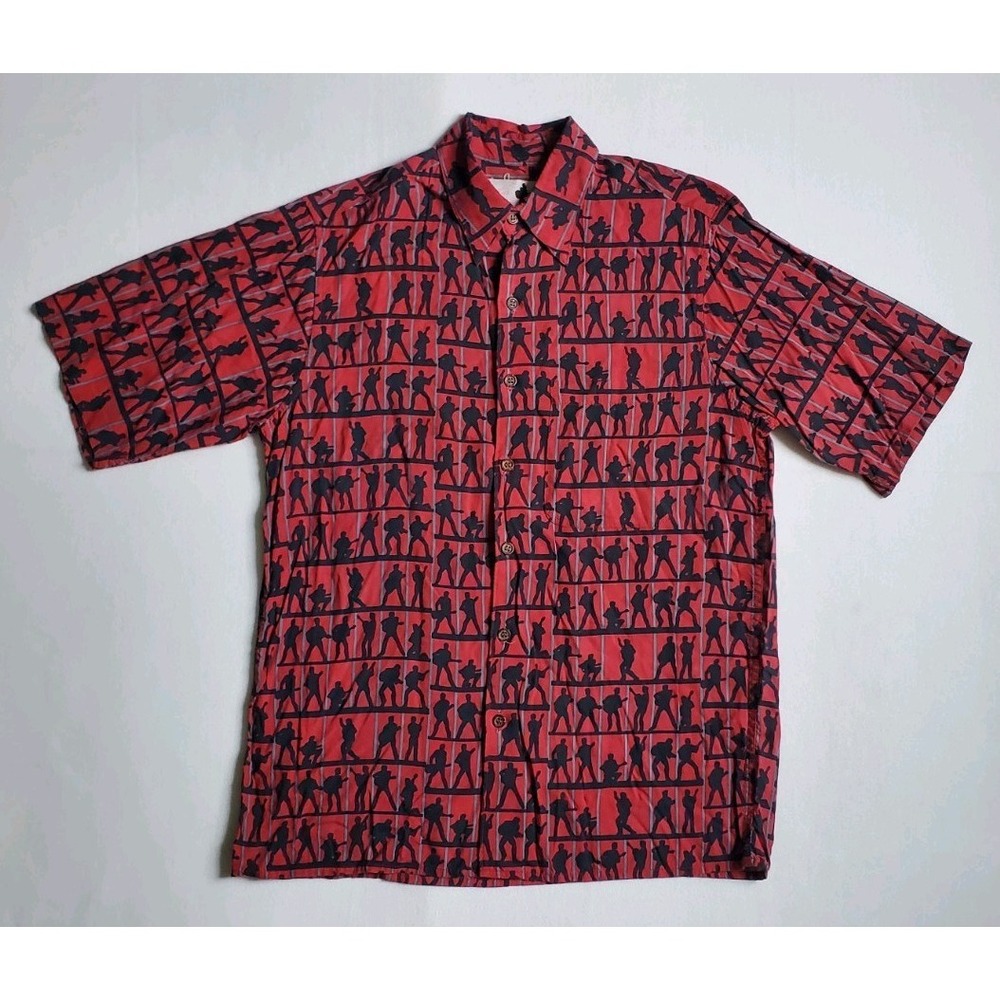 Reyn Spooner Elvis Presley Mens Jailhouse Rock Hawaiian Button Down Shirt Sz XS